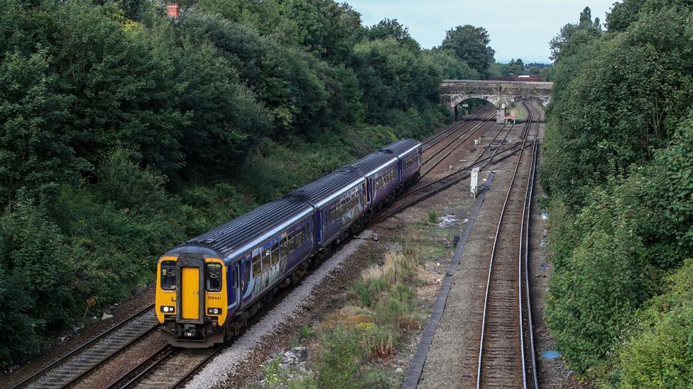 Train near Liverpool