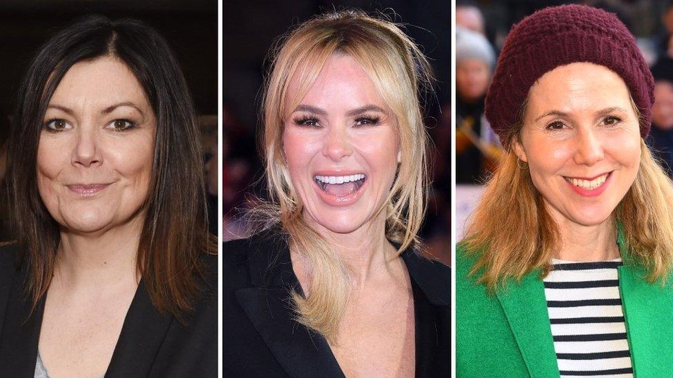 Fiona Allen, Amanda Holden and Sally Phillips