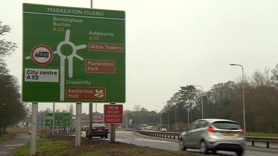 Markeaton roundabout