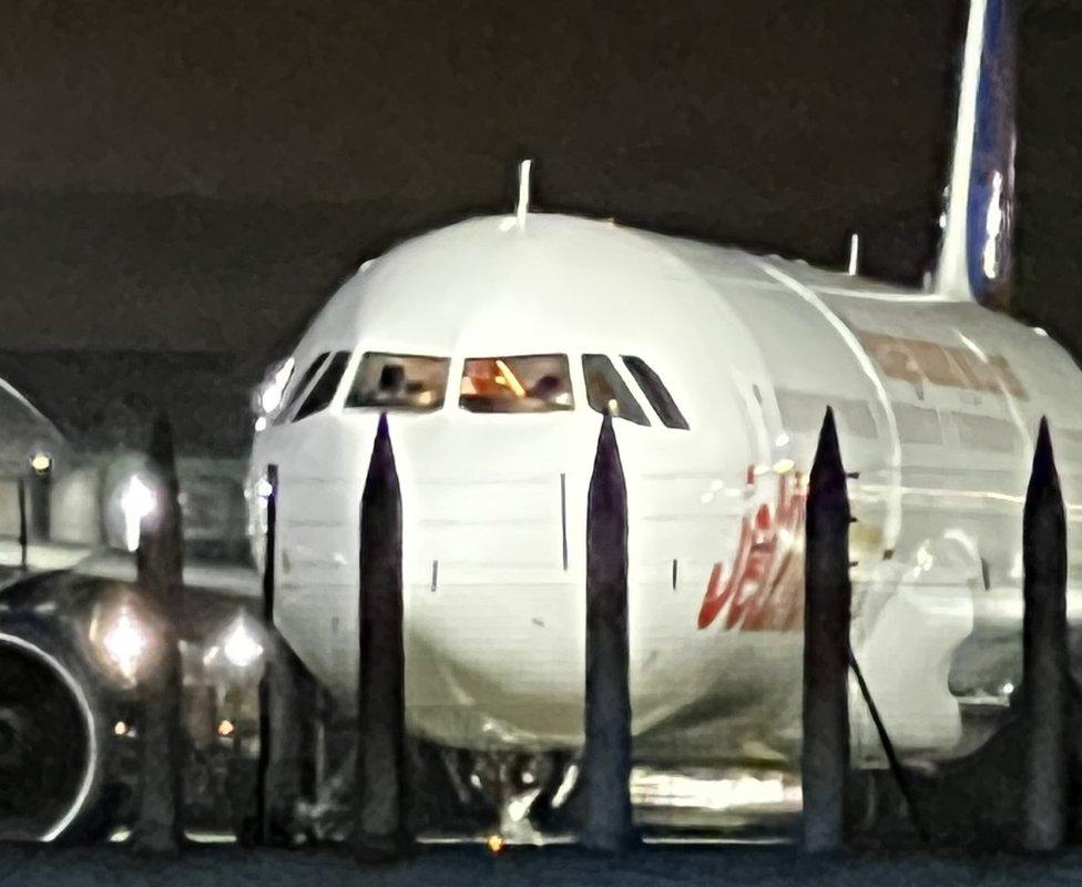 A Jet2 plane at Stansted Airport