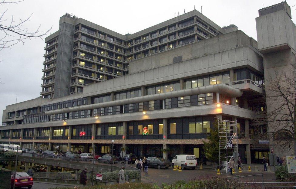 The Royal Free Hospital in Hampstead