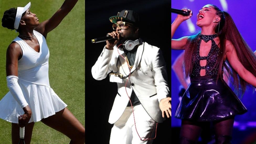 Venus Williams-Will.I.Am-and-Ariana Grande.