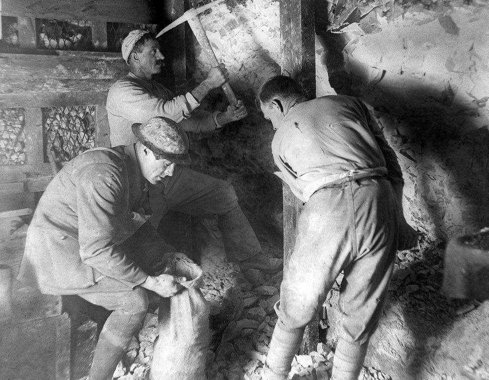 British sappers at work.