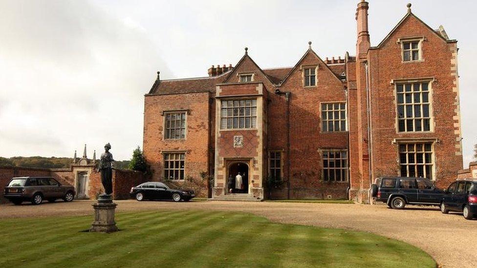 The entrance to Chequers, the prime minister's country residence