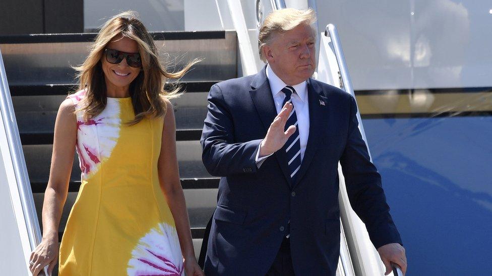 Donald and Melania Trump