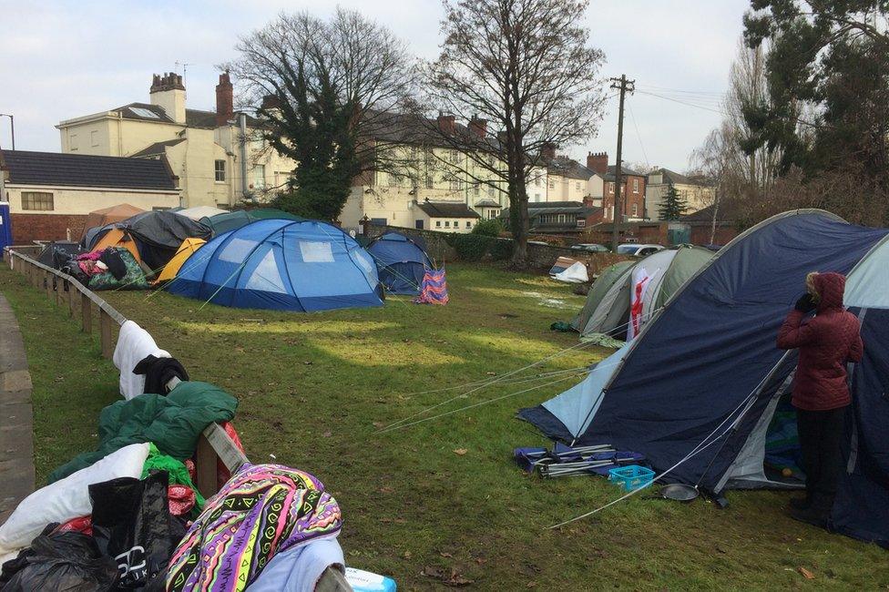 'Tent City' Doncaster