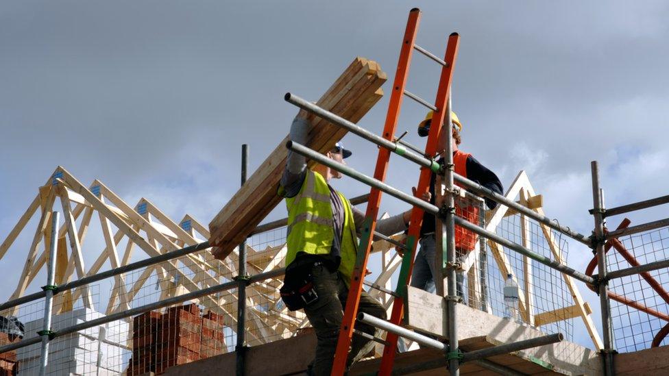 A house being built