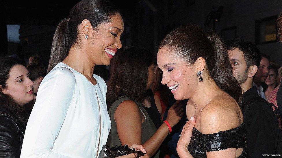 Meghan Markle and Gina Torres