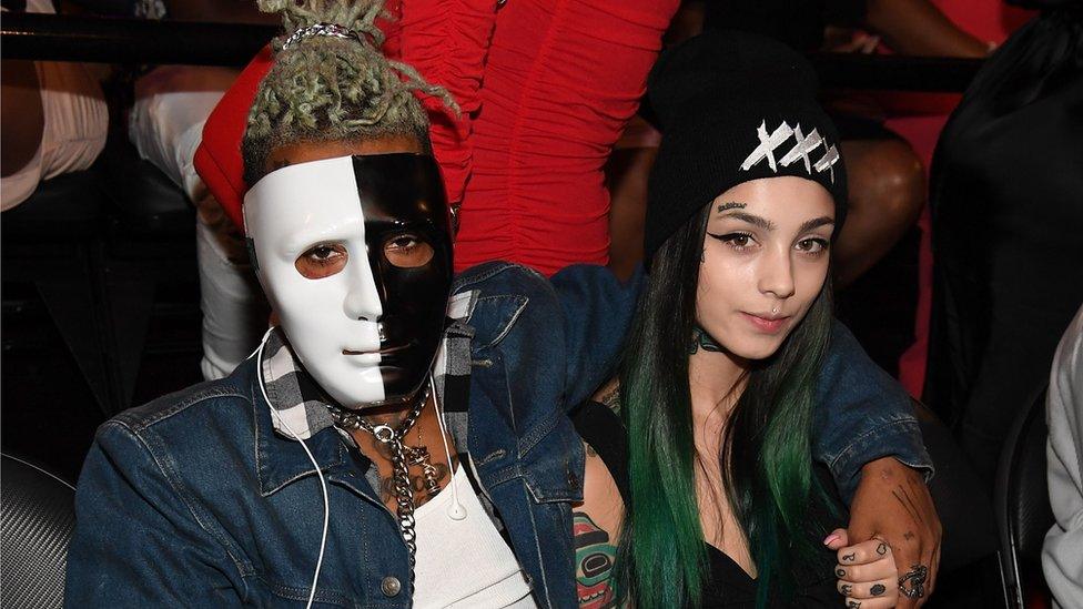 XXXTentacion attends the BET Hip Hop Awards 2017 at The Fillmore Miami Beach at the Jackie Gleason Theater on October 6, 2017