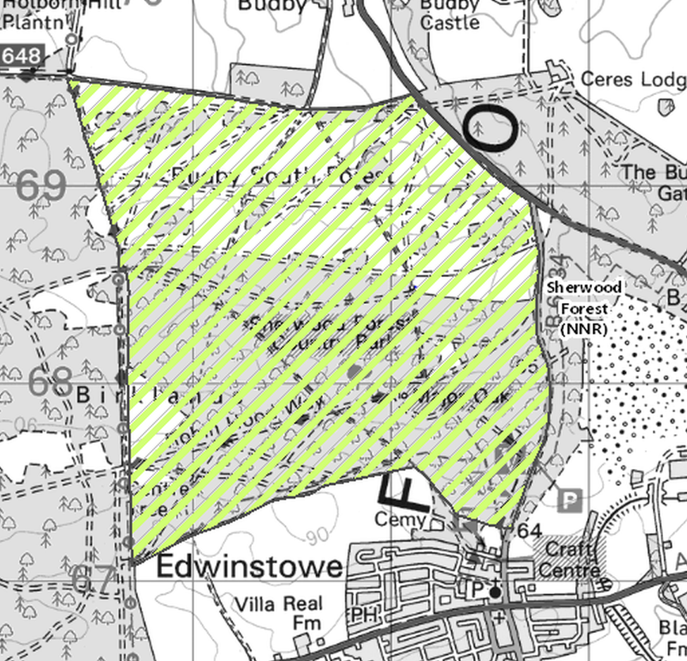 Plan showing the extent of the National Nature Reserve