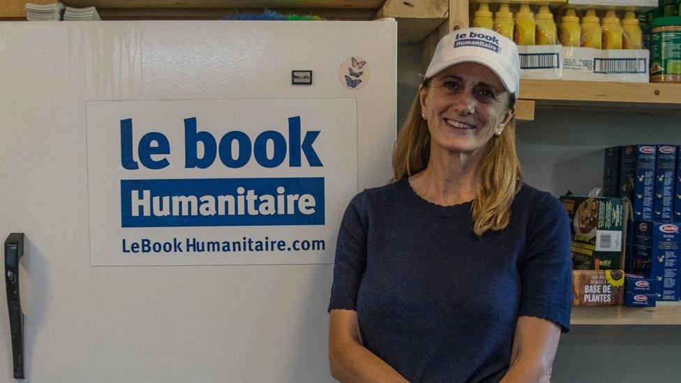 Rachel Lapierre in Le Book Humanitaire’s office