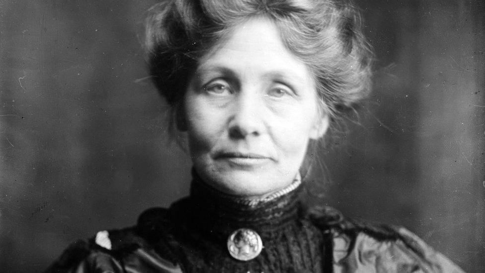 Suffragette leader Emmeline Pankhurst