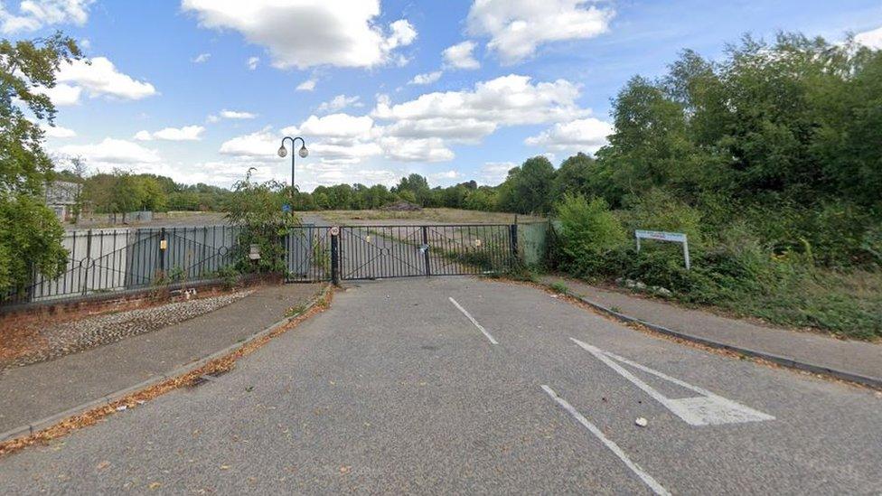 The former May Gurney site in Trowse on the edge of Norwich