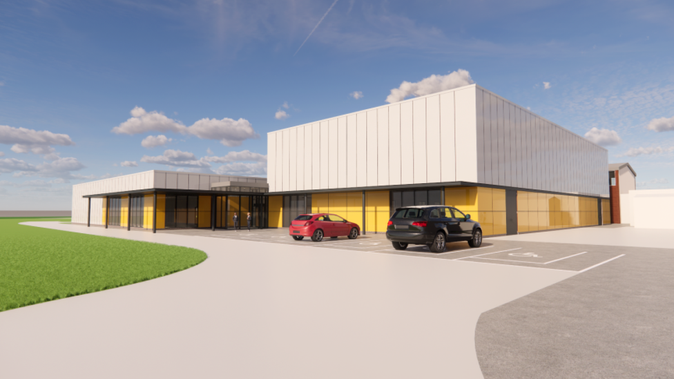 Leisure centre computer rendering