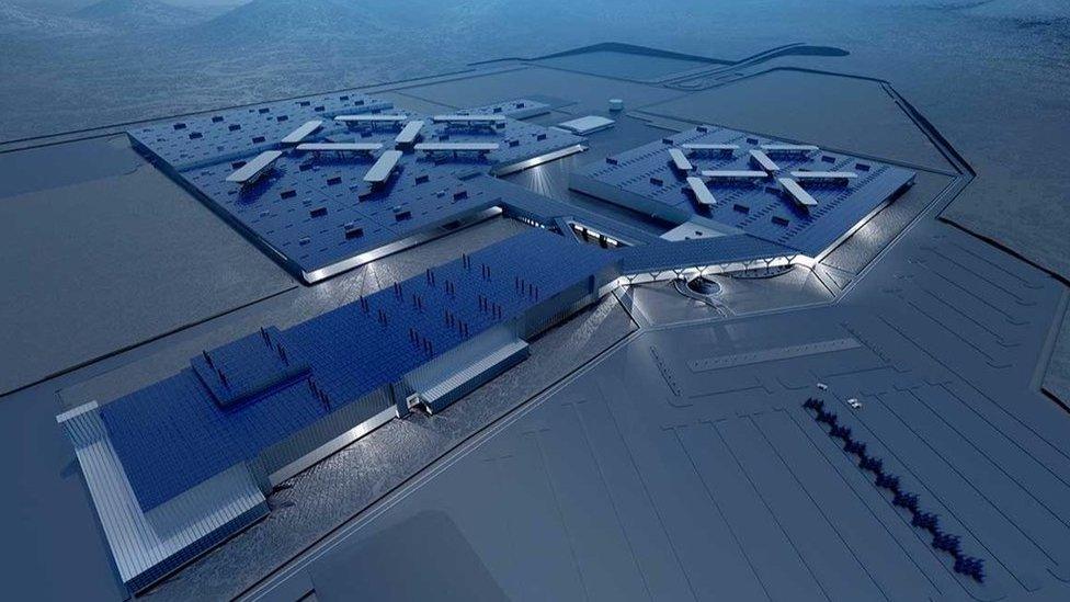 An impression of how Faraday Future wants its factory to eventually look