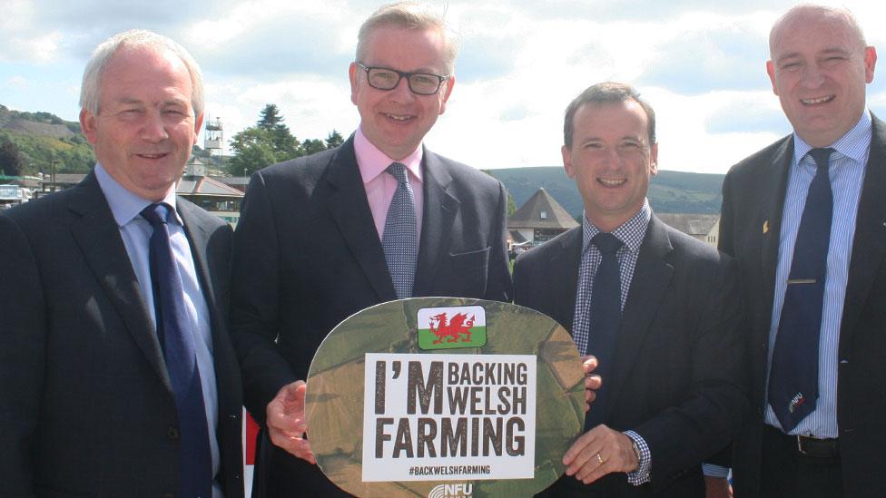 Michael Gove and Alun Cairns meet NFU officials