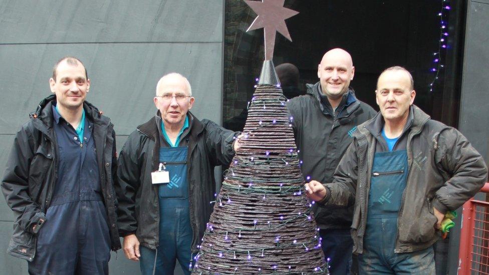 The National Slate Museum 's slate tree