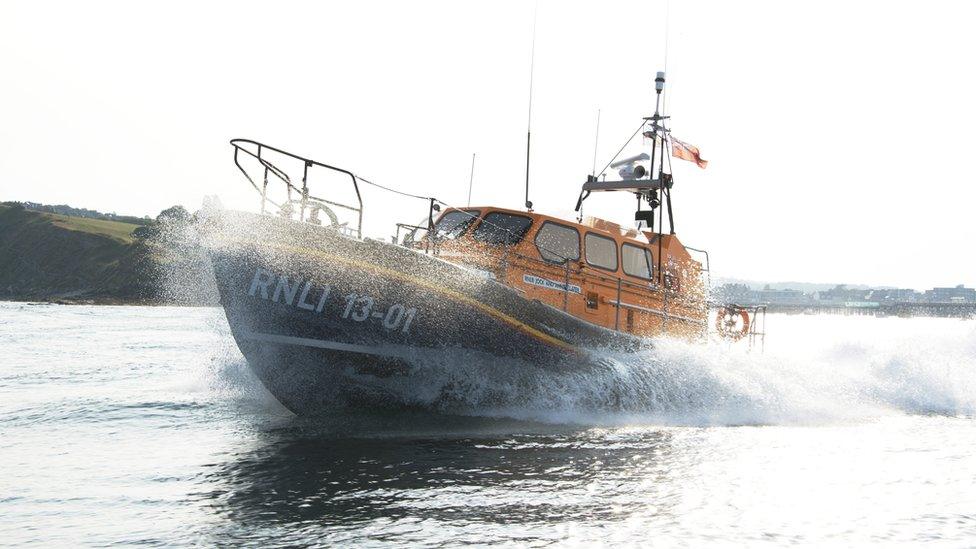 The Shannon class lifeboat RNLB Jock and Annie Slater