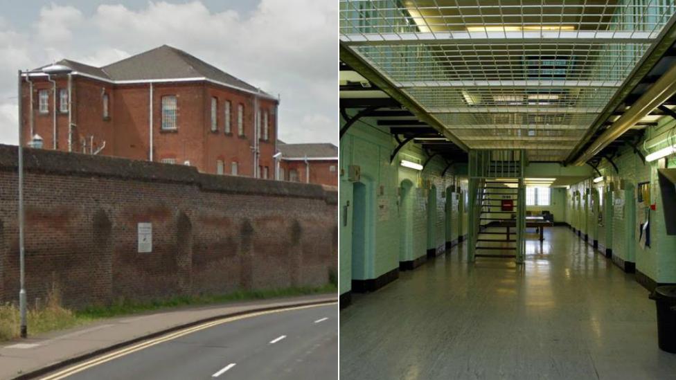 Chelmsford Prison outside and inside