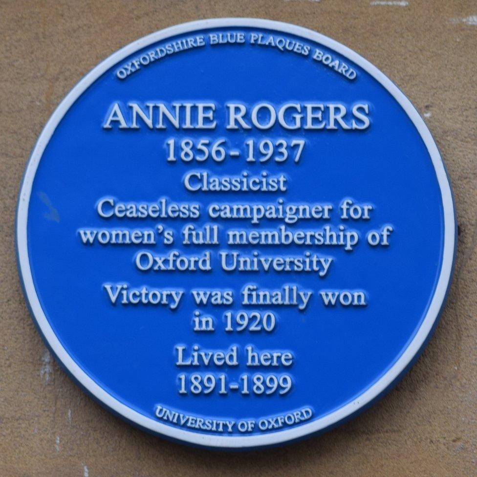 Blue plaque to commemorate Annie Rogers