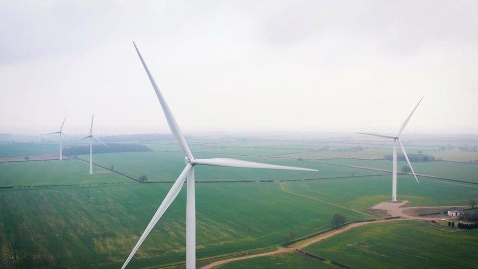 wind turbines