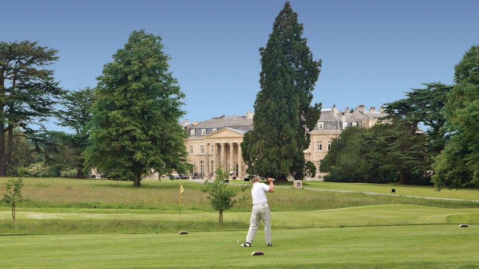 Golfer at Luton Hoo