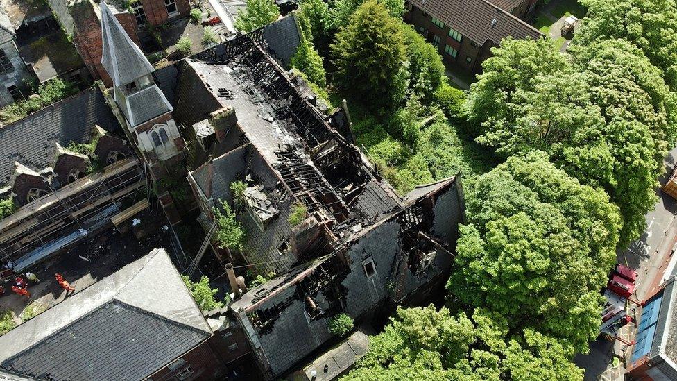 Ruins to former St Joseph's Orphanage