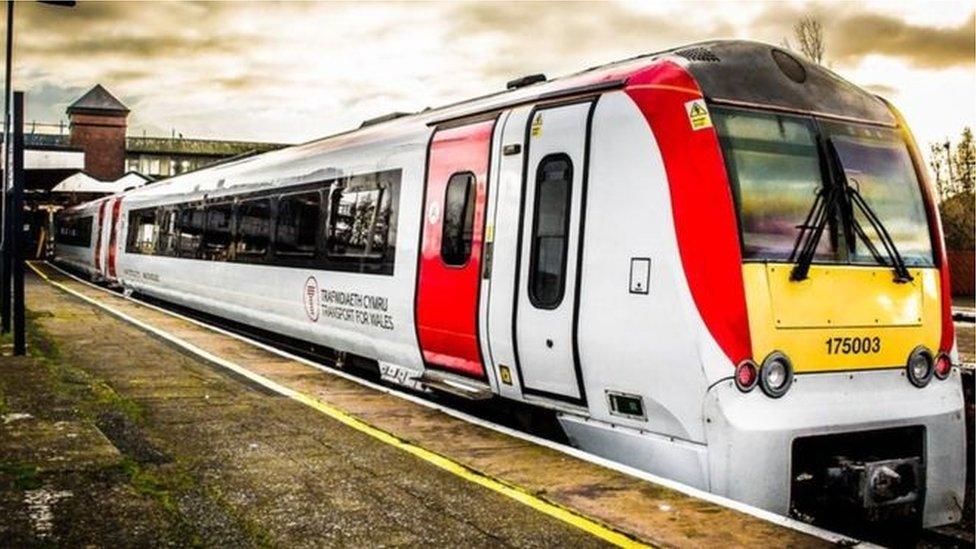 Transport for Wales livery train