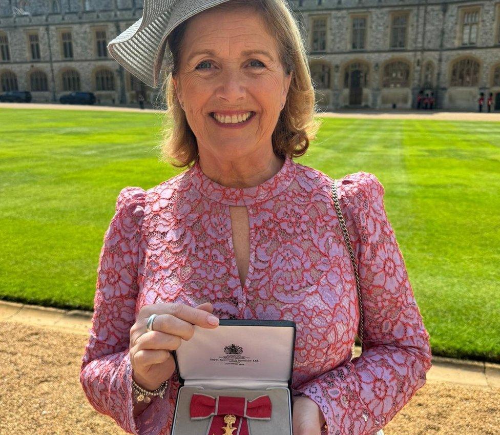 Gillian Millane with the award