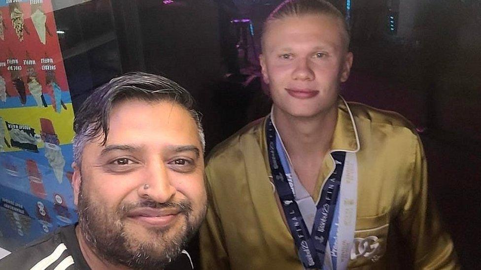 Ejaz Azam and Erling Haaland