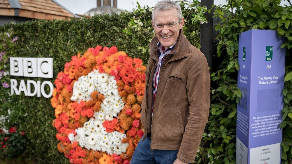 Jeremy Vine at the Chelsea Flower Show in May 2017