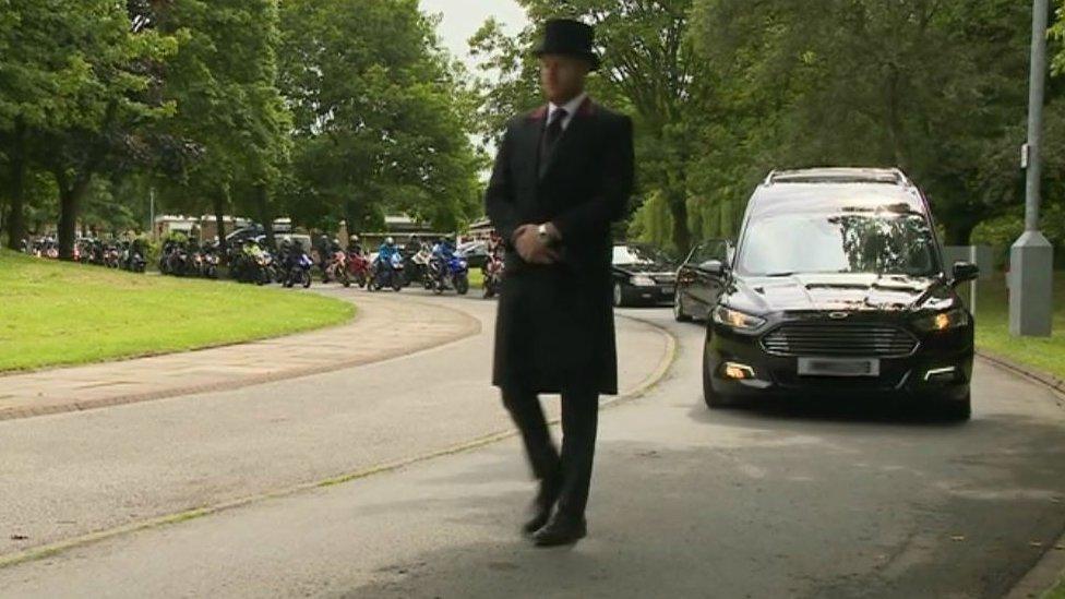 The funeral cortege