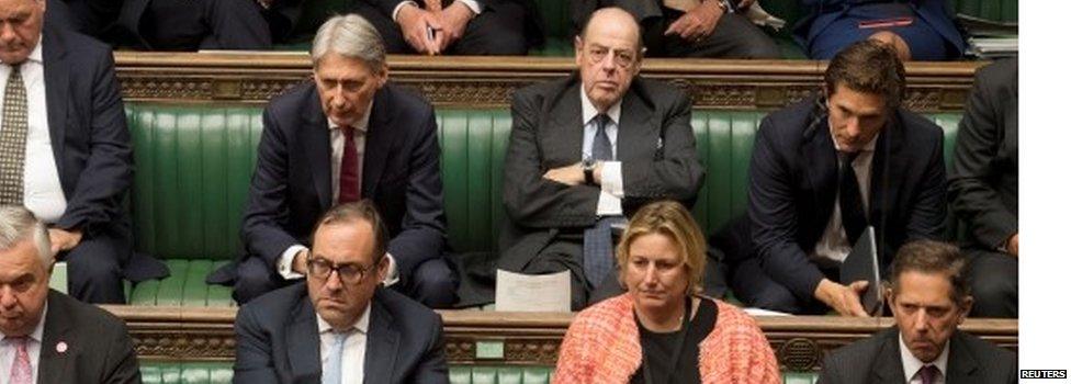 Sir Nicholas Soames (top row in the middle) is among the Tories to have the whip restored