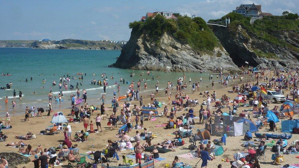 Towan Beach in Newquay