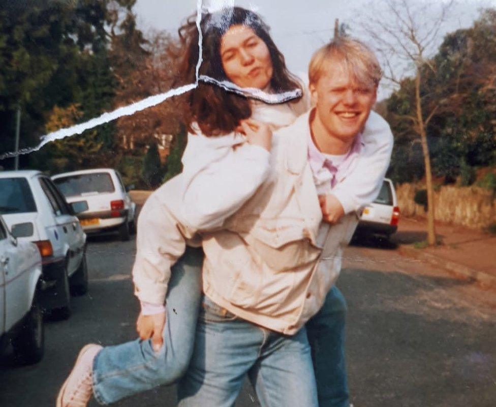 Rute and Andy in 1993