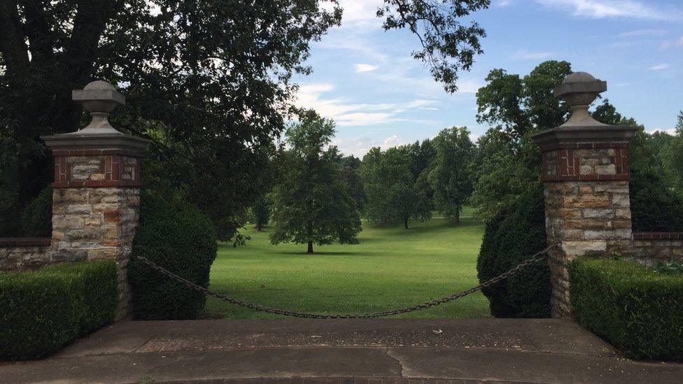 Grounds of mansion in Stanleytown