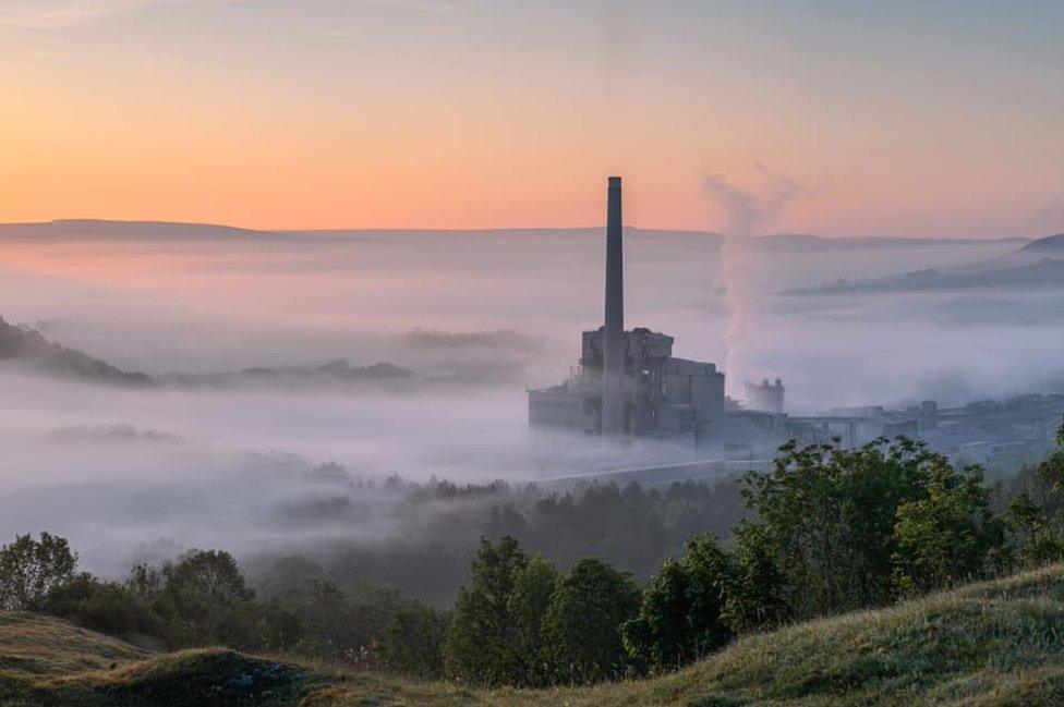 Cloud inversion above Castleton