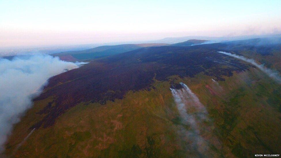 Dungiven Gorse fire