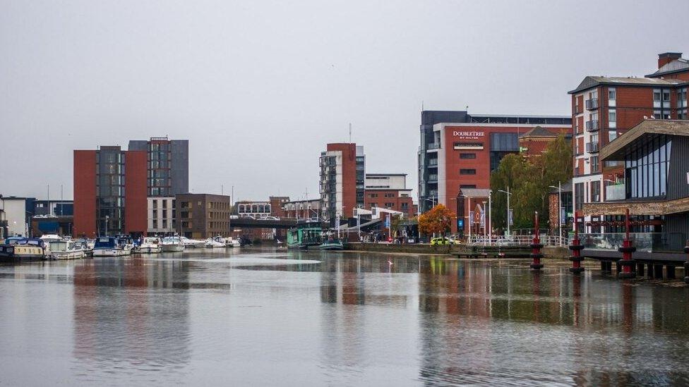 General view of Brayford Pool