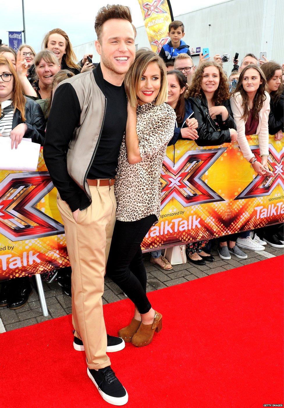 Olly Murs and Caroline Flack