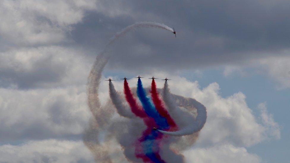 Red Arrows at RAF Cosford Air Show