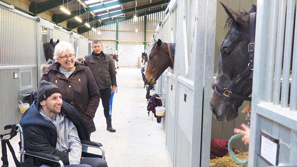 Rob Burrow and the horse