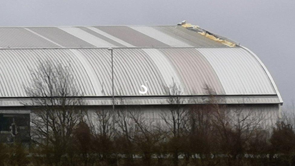 Duxford hangar damage