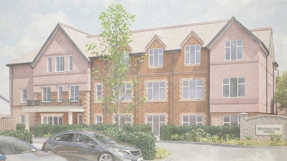 Artist's impression for the new care home in Woodley