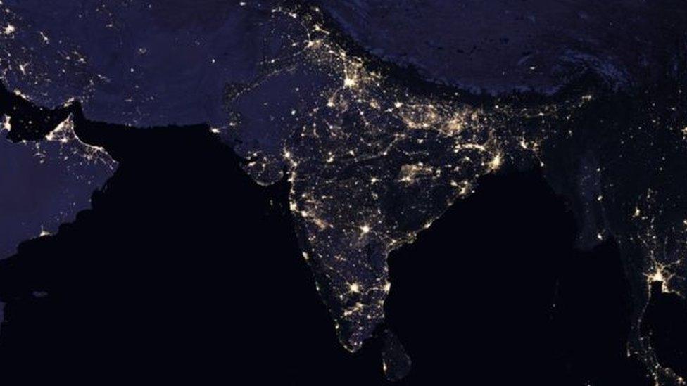 India from satellite