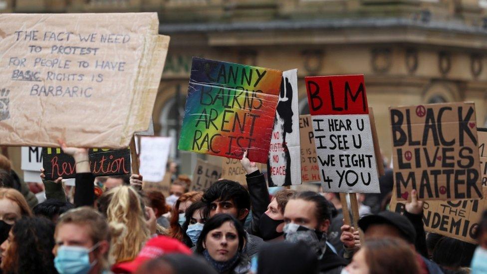 Black Lives Matter protest in Newcastle