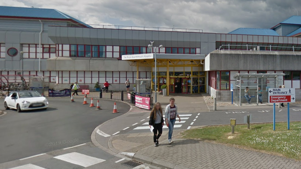 Royal Bournemouth Hospital main entrance