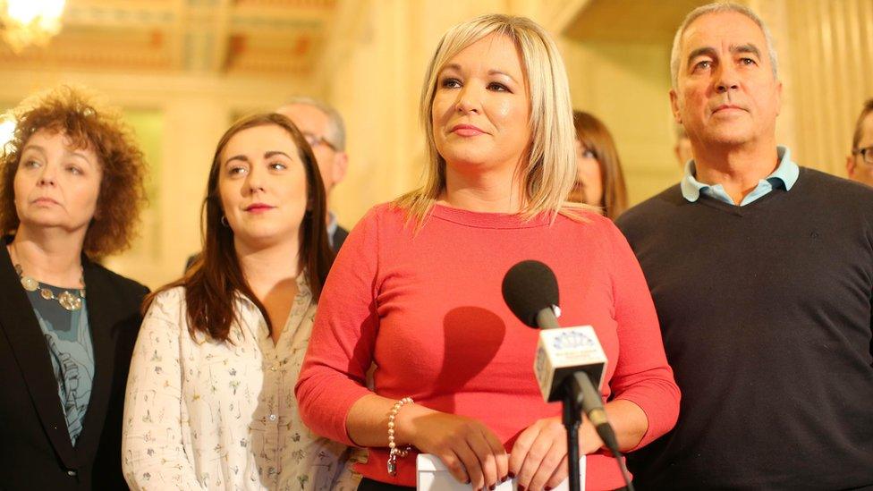 Michelle O'Neill and Sinn Féin colleagues