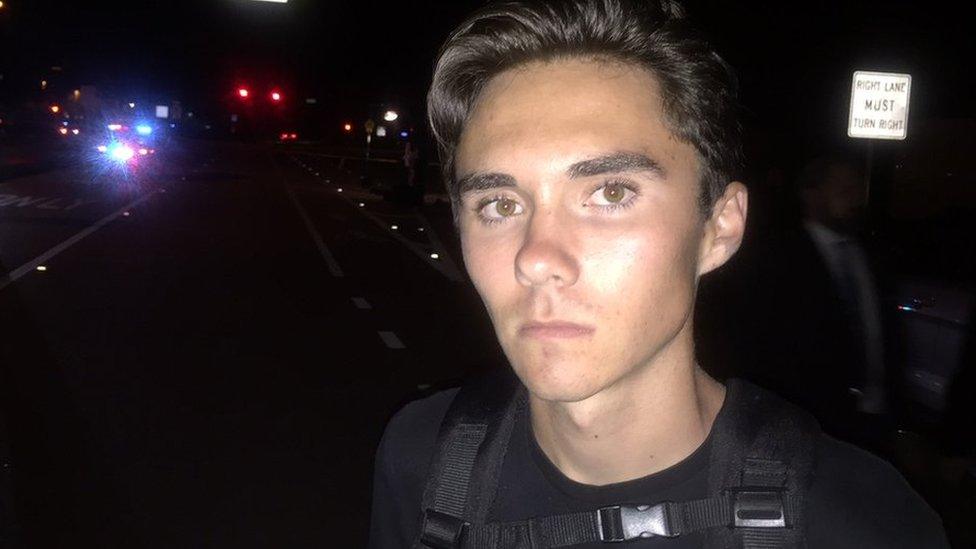 A picture of Stoneman Douglas High School student David Hogg