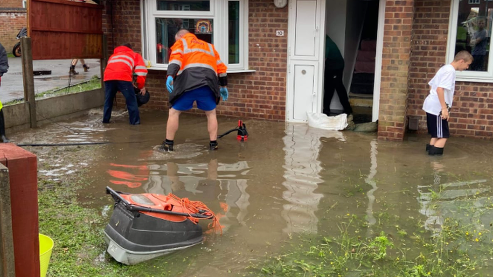 Residents fight water